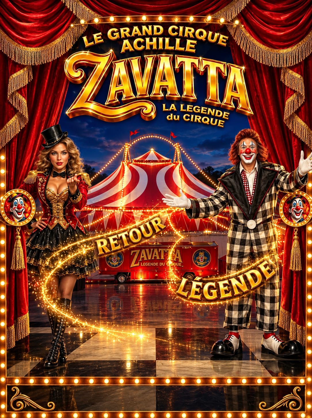Moment de spectacle au Cirque Zavatta